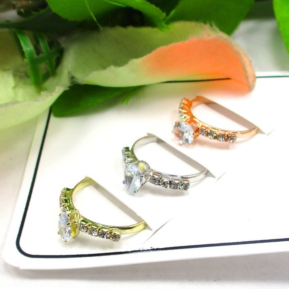 Omsar Jewelry Jewelry - Latest Style 3 Pcs Ring Combo Set AFJSS-0816